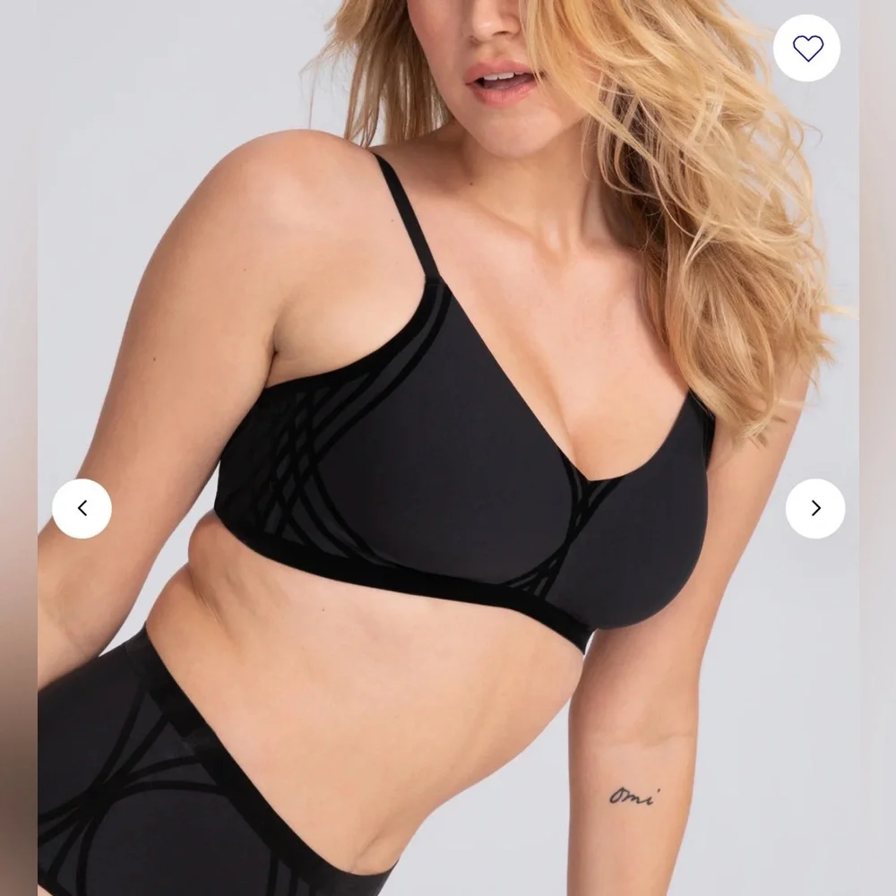 NWT Honeylove Silhouette Bra XL black‎